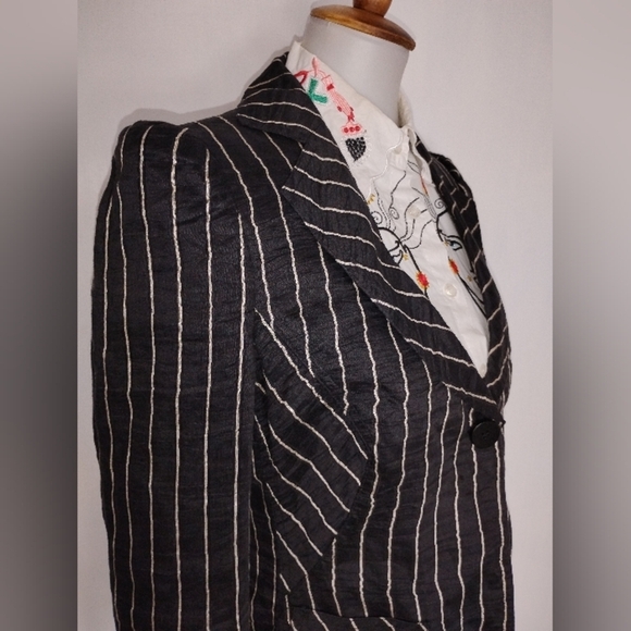 RETRO ARMANI COLLEZIONI PINSTRIPE JACKET - Picture 11 of 13